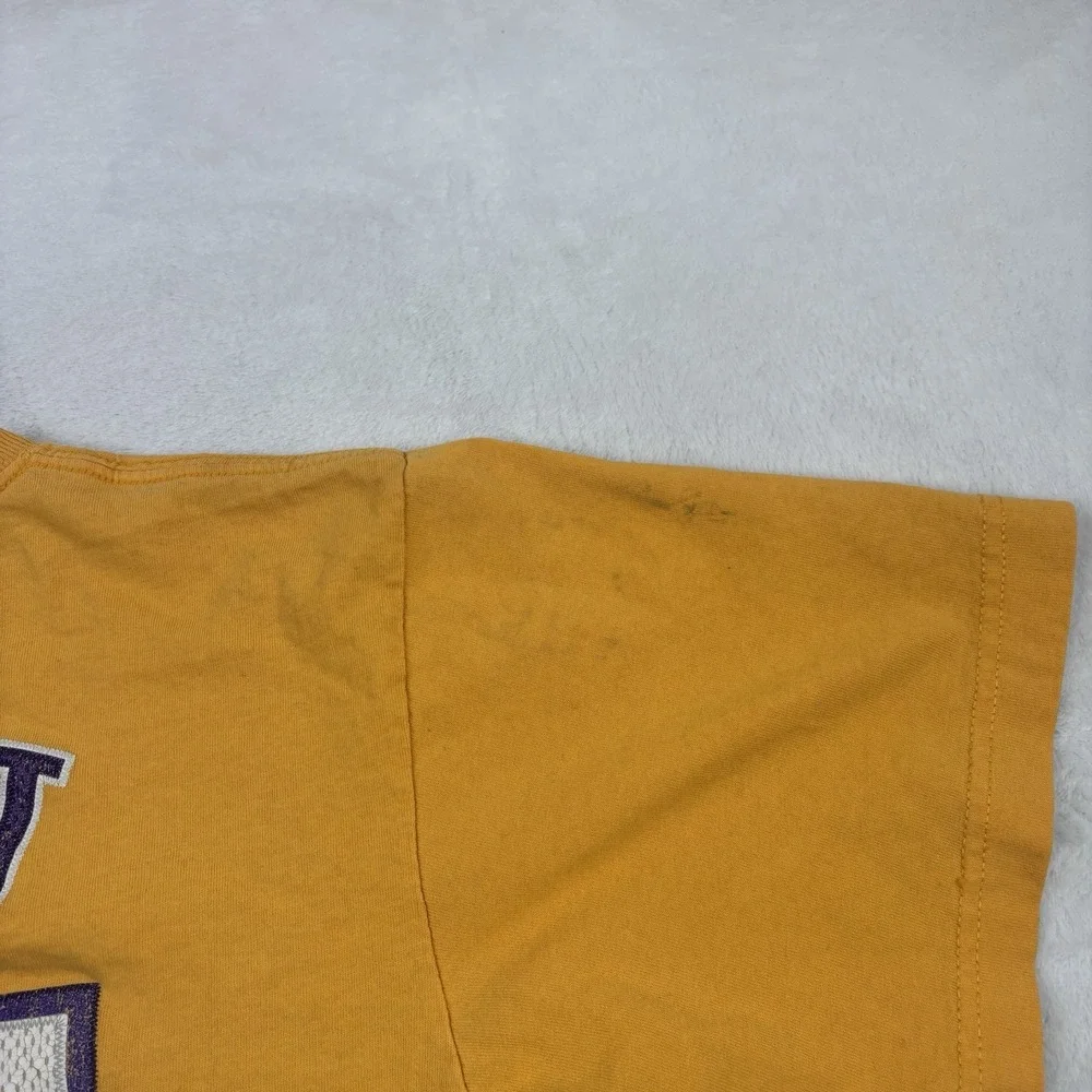 Adidas Los Angeles Lakers Kobe Bryant Gold Short Sleeve Jersey Shirt Men's Med